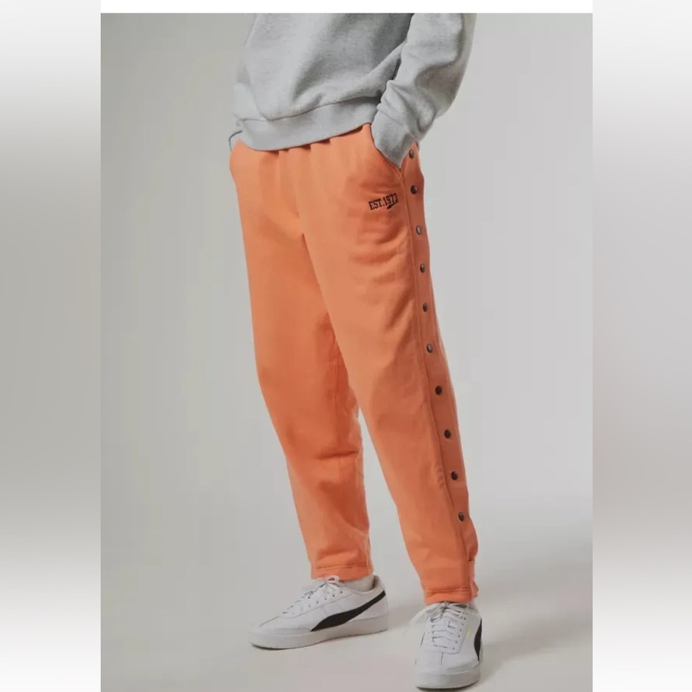 NEW WITH TAGS Puma Men's Orange Cotton Baseline Reversible Track Pant Size XL